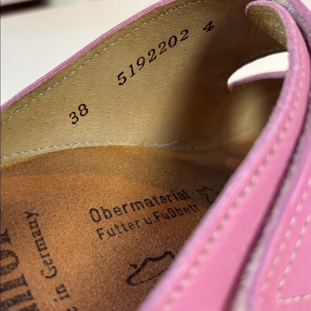 Finn Comfort Pink Leather Comfort Slide Sandals EU 38 US Size 8 - Picture 6 of 9